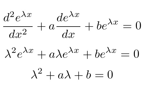 定数係数2階同次微分方程式